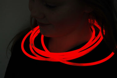 Premium Jumbo Red Glow Necklaces- 50 per package